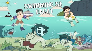 Swimming sa DAGAT  Pinoy Animation [upl. by Winifield]