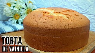 🛑Torta de Vainilla con aceite ALTA ESPONJOSA Y FÁCIL DE PREPARAR  Artesanos Baker [upl. by Pega]