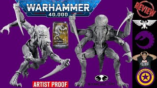 McFarlane Toys Warhammer 40K Ymgarl Genestealer Artist Proof Action Figure Unboxing amp Review [upl. by Ellinnet450]