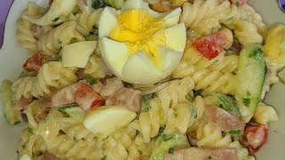 Comment faire une salade de macaroni délicieuse Facile et rapide🤤 [upl. by Arica17]