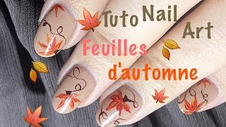 Tuto nail art feuilles dautomne [upl. by Daza]