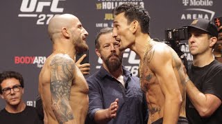 UFC 276 Final FACE OFF Alexander Volkanovski vs Max Holloway [upl. by Oalsinatse373]