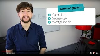 Kommasetzung  die wichtigsten Regeln [upl. by Edithe]