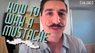 How to Wax a Mustache  Moustache Waxing Tips from Razmig [upl. by Kavanaugh]