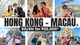 HONG KONG  MACAU ₱22000 Budget  DIY TRAVEL GUIDE [upl. by Leirua]