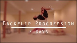 Backflip Progression  1 Week [upl. by Lief59]