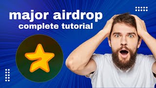 Major airdrop complete tutorialmajor airdrop ki mukmal tafseel [upl. by Julietta]