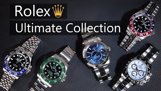 Ultimate Rolex Collection  White Daytona Submariner Hulk GMTMaster II Pepsi amp Blue SkyDweller [upl. by Duaner]