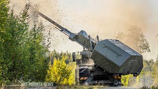 Swedish Worlds Best Archer 155mm SelfPropelled Artillery Systems Take Part in Ukraine [upl. by Eiramanin]