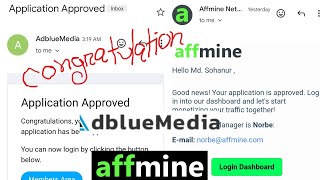 How to approve affmine  How to approve adbluemedia 2024  Super Tricks ✅ [upl. by Varhol]