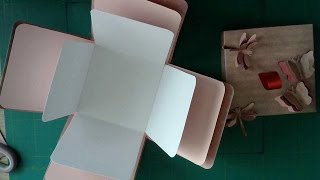 DIY Birthday Boxes Scrap booking and Card making Exploding box BIRTHDAY CARD BOX diycrafts [upl. by Ellennad]