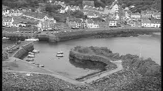 Old Footage With Music Of Portpatrick On History Visit To Dumfries And Galloway Scotland [upl. by Tioneb]