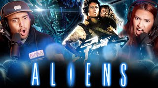 ALIENS 1986 MOVIE REACTION  THIS IS HOW YOU DO A SEQUEL  First Time Watching  Review [upl. by Tanhya49]