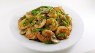 Easy shrimp and mushroom stir fry [upl. by Meill]