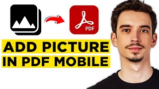 How To Add Picture in PDF Adobe Reader in Mobile 2024  Full Guide [upl. by Remot]