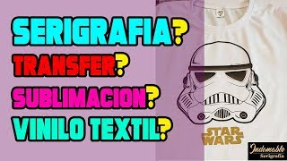 ⛔ Serigrafía VS Vinilo Textil VS Transfer VS Sublimación ❓ Cual es mejor [upl. by Neeliak]