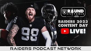 Raiders 2023 Content Day Live  Raiders Roundtable  NFL [upl. by Rehpotsyrk997]