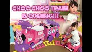 Disney Minnie Mouse Choo Choo Train with Tracks  Ride On For Kids  Kids Playtime [upl. by Shah326]