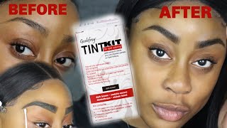 EYEBROW HACK 2  How to Tint Your Eyebrows at Home ft Godefroy Tint Kit [upl. by Aitnohs]