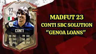 Conti sbc genoa loans madfut 23 sbc solution [upl. by Aerdnu]