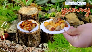 Perfect miniature fried skewers recipe in a tiny forest t amp ASMR cooking  Miniature Yummy [upl. by Acissey460]