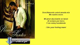 Necio  Romeo Santos Ft Santana  Letra [upl. by Greenstein624]