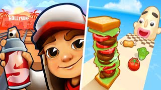 Subway Surfers  Sandwich Runner  all levels gameplay AndroidIOS NEW VERSION UPDATE [upl. by Nimrac]