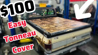 BUILDING A BUDGET TONEAU COVER for Under 100 EASY with basic tools [upl. by Gay416]