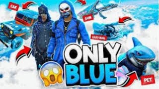 ONLY BLUE CHALLENGE IN BR freefire ffviral [upl. by Meean]