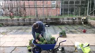 Darren Plants Up a School Wheelbarrow for BBC Gardeners World Live 2019 [upl. by Irami]