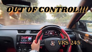 बच्चे दूर रहें😱 SKODA OCTAVIA VRS 245 DRIVING IMPRESSIONS AND REVIEW🔥Skoda Octavia VRS 245 review [upl. by Jedlicka]