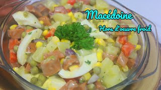 Macédoine hors doeuvre froid  Salade simple et savoureuse [upl. by Goles]