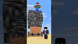 HELP Herobrine To Power Up With Bigger And Bigger Bedrock friendship shorts trending anime [upl. by Dlorej]