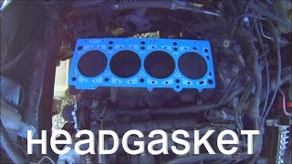 REPLACE HEAD GASKET Plymouth Breeze Stratus Cirrus Neon Dodge 20l Mopar 20 [upl. by Eirrehs]