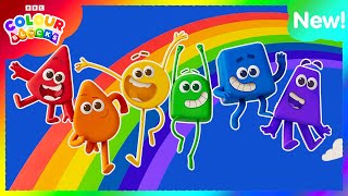 Rainbows in Colourland  Kids Learn Colours  colourblocks [upl. by Anaejer807]