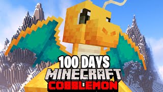 I Spent 100 DAYS in DRAGON TYPE ONLY Minecraft Pokémon Against My Rival Duos Cobblemon [upl. by Tnomal]