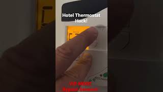 Hotel Thermostat Trick  How to Override Temperature Settings [upl. by Leribag]