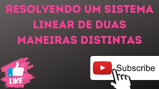 como resolver sistemas lineares usando operações elementares [upl. by Aznofla]