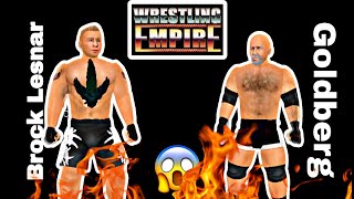 The old rivalry is Brock Lesnar vs Goldberg  Wrestling Empire Gameplay [upl. by Masha546]