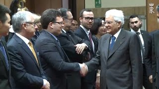 Sapienza Mattarella alla Facoltà di Giurisprudenza [upl. by Carpio]