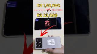 RS 150000 😈 vs RS 23000 Mobile  FREEFIRE TEST freefire pocox6pro iphone15 shorts [upl. by Orpheus]