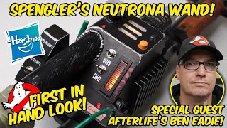 Hasbro Spenglers Neutrona Wand in hand review  interview with Ghostbusters Afterlifes Ben Eadie [upl. by Hedvah]