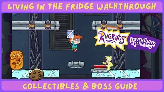 Living in the Fridge  All Reptar Coins Cookies amp Boss Fight  Rugrats Adventures in Gameland [upl. by Burne]