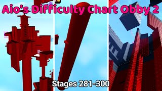 Masters Difficulty Chart Obby All Stages 1381 [upl. by Ennasil101]