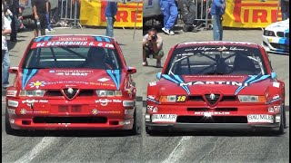 550Hp Alfa 155 GTA Vs 12000RPM Alfa 155 DTM  Turbo Monster VS NA Screamer [upl. by Alakim]