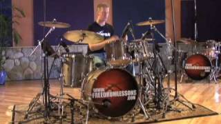 Two Handed 16th Note Beats  Drum Lessons [upl. by Yspyg]