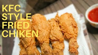 Kentucky Fried Chicken Recipe With Corn Flour Crispy New Style Fried Chicken Recipes Theory [upl. by Susejedairam249]