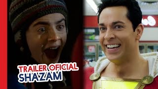 TRAILER OFICIAL DE SHAZAM  REAÇÃO  COMENTÁRIOS [upl. by Forland555]