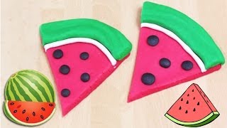 How To Make Playdough Watermelon Slices [upl. by Eizzil]