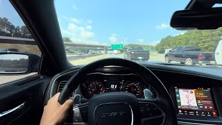 900HP DODGE CHARGER HELLCAT HIGHWAY POV DRIVE [upl. by Anairuy]